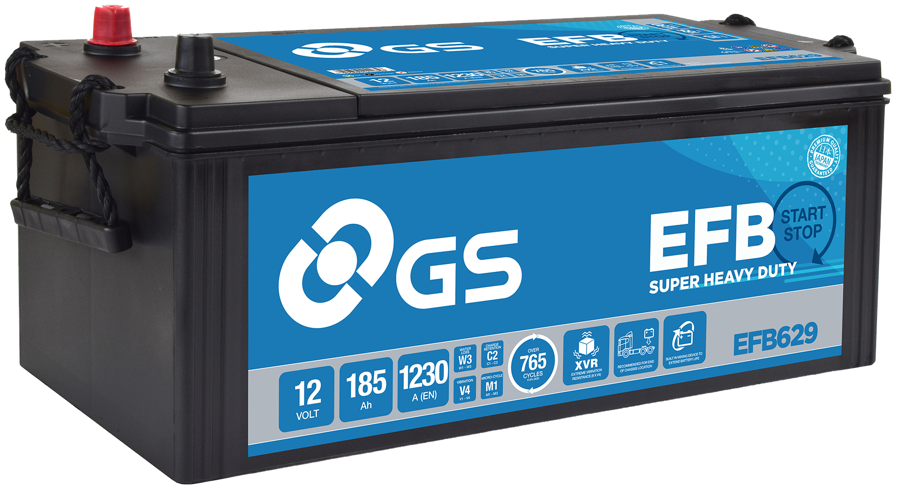 GS Yuasa EFB Super Heavy Battery