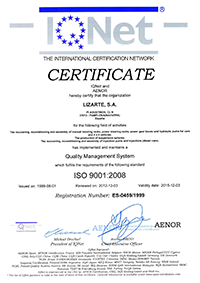 Lizarte IQ-Net Certificate