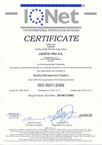 Lizarte IQ-Net Certificate